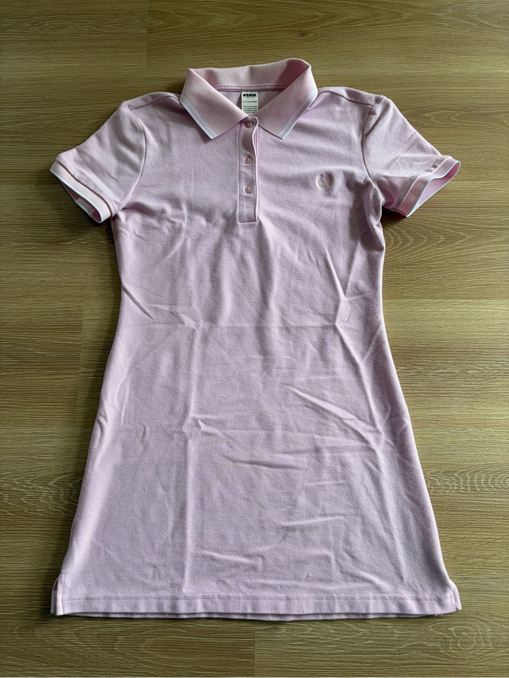 PINK Victoria's Secret Light Pink Polo Shirt Dress